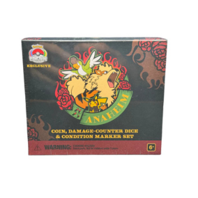 Pokemon Center World championship 2025 Anaheim Arcanine Coin, Damage-Counter Dice Set