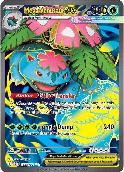 Mega Venusaur ex - 155/132 - ME01: Mega Evolution (MEG) NM