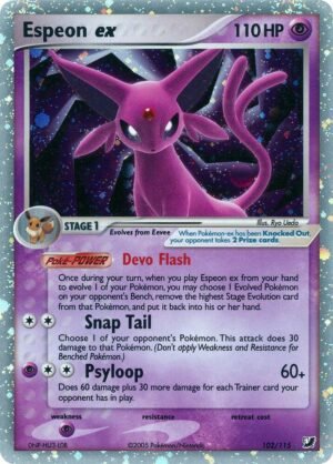 Espeon Ex - Unseen Forces (UF)102/115 MP