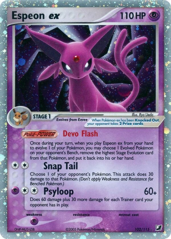 Espeon Ex - Unseen Forces (UF)102/115 MP