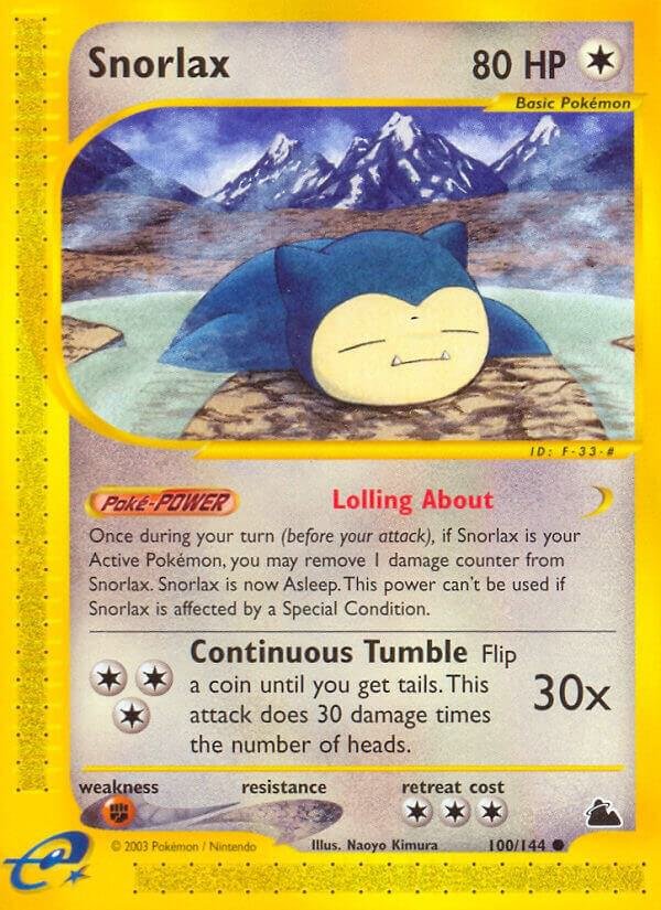 Snorlax - Skyridge (SK) 100/144 NM